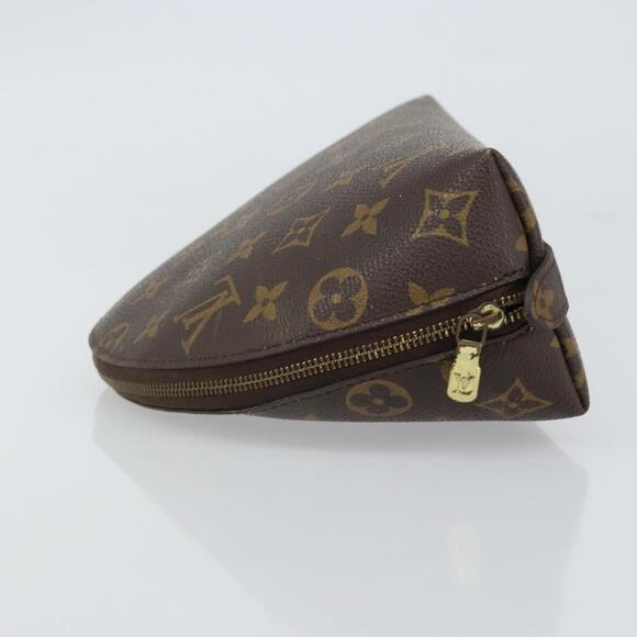 LOUIS VUITTON Monogram Trousse Demi Ronde Cosmetic Pouch M47520 LV Auth BA9256 - Picture 4 of 16